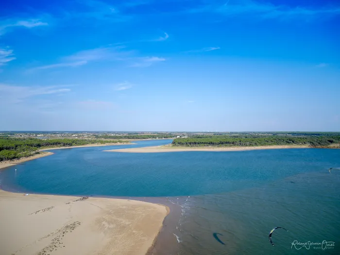 vue aérienne de la pointe du Veillon proche de Jard-sur-Mer en Vendée
